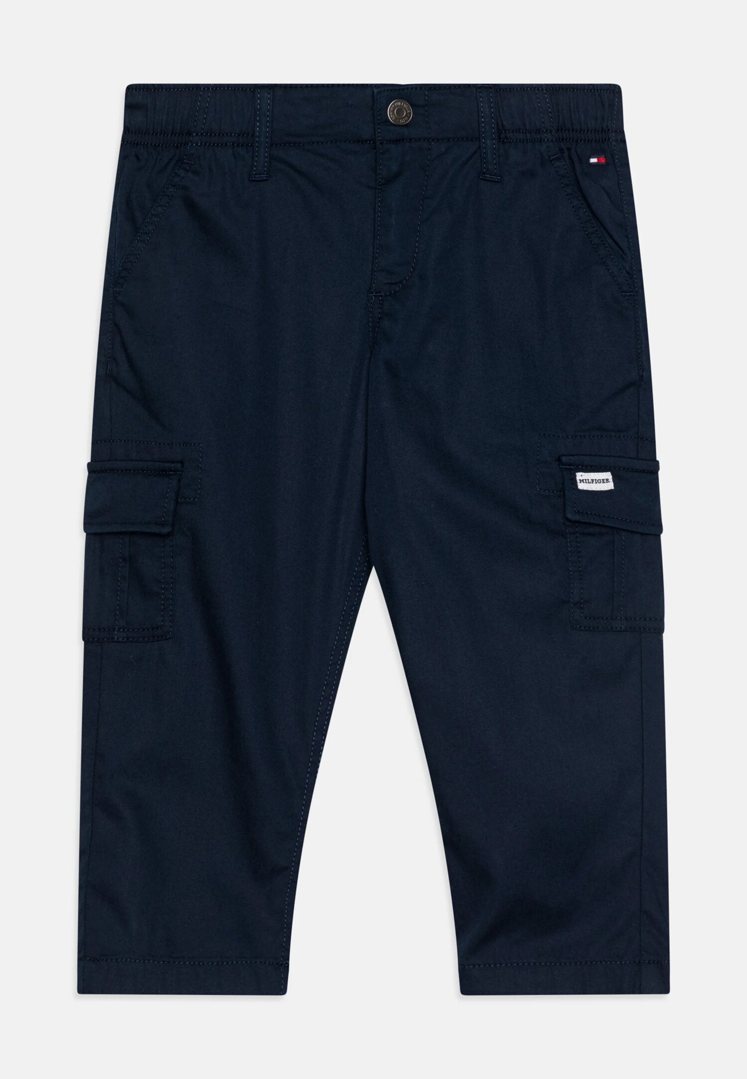 TOMMY HILFIGER Blue Cargo Pants with Pockets Kids and Boys | CammarataMode