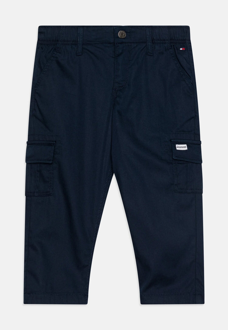TOMMY HILFIGER Pantaloni Cargo Blu con Tasconi Bambini e Ragazzi - BLU | CammarataMode