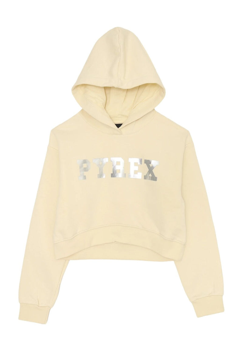 Pyrex completo bambina felpa cappuccio panna 2-16 anni cotone - BEIGE | CammarataMode