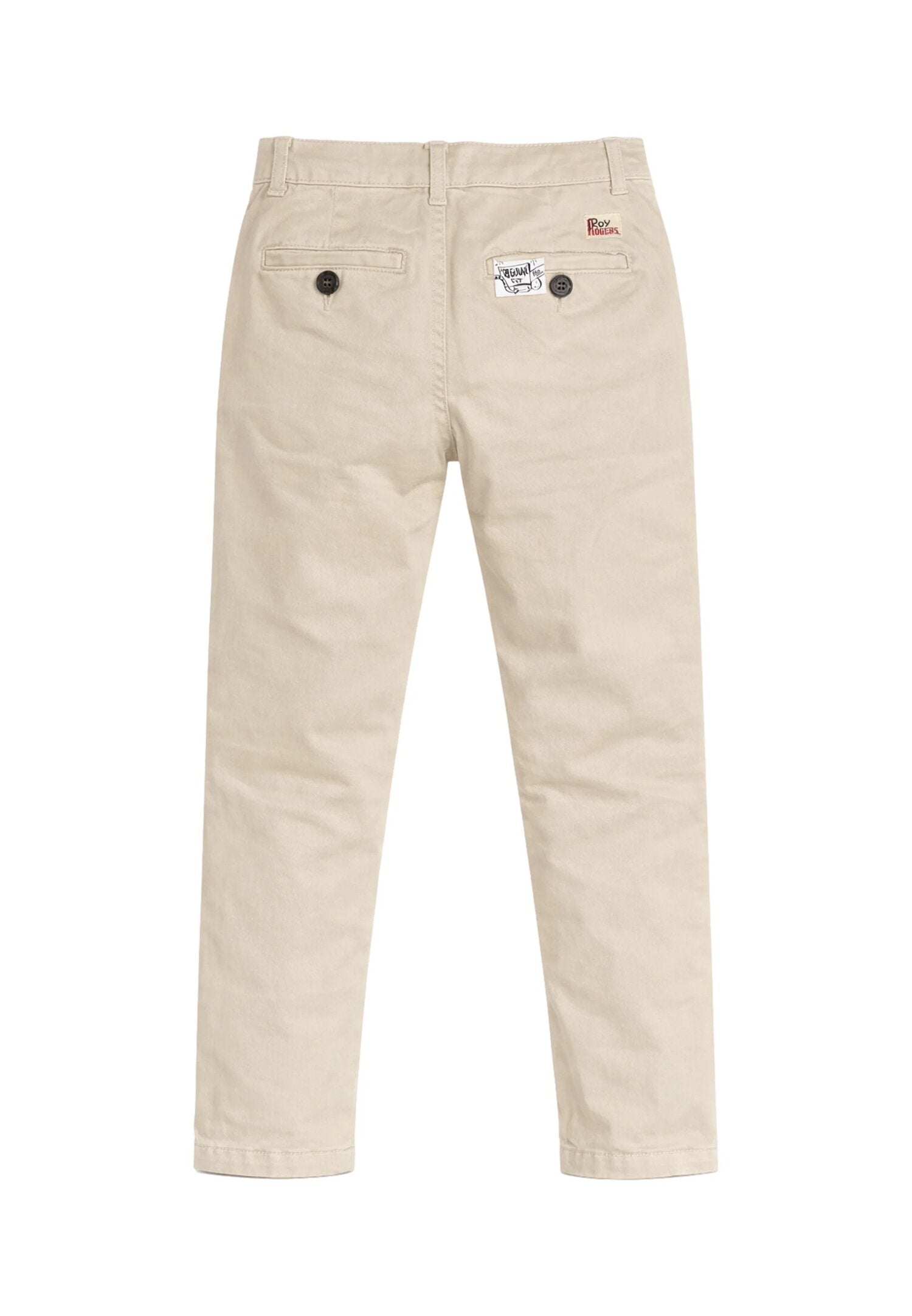 Roy Roger's Pantalone Chino Beige Tasche a Filo Bambino RG132_
