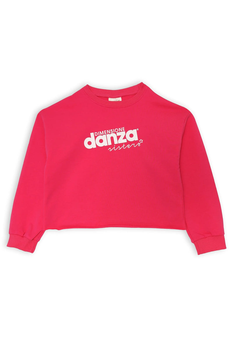 Fuchsia complete Dimensione Danza girl's crop sweatshirt and cargo pants - FUCHSIA | CammarataMode