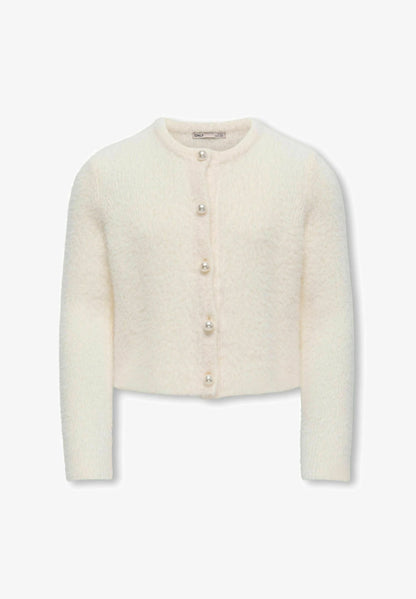 ONLY KIDS MAGLIONE PANNA con bottoni perle Bambine e ragazze 15352201.PANNA_