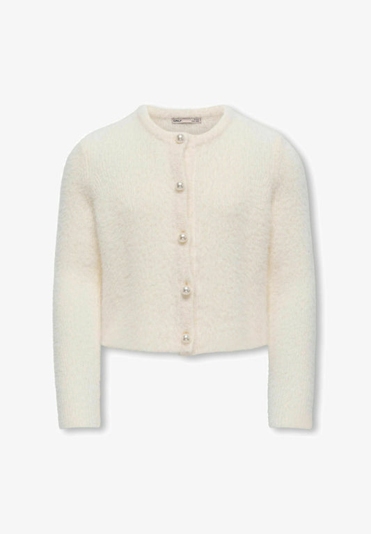 ONLY KIDS MAGLIONE PANNA con bottoni perle Bambine e ragazze 15352201.PANNA_