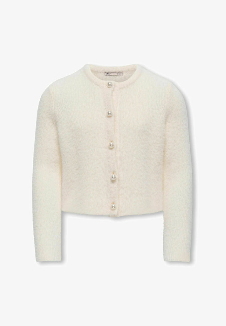 ONLY KIDS MAGLIONE PANNA con bottoni perle Bambine e ragazze 15352201.PANNA_