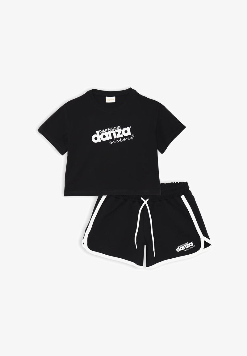 Completo Dimensione Danza bambina blu cotone sportivo estate 2025 - BLU | CammarataMode