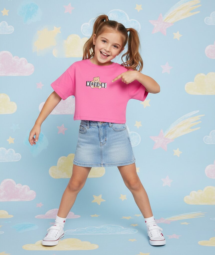 TSHIRT FUCSIA BAMBINA