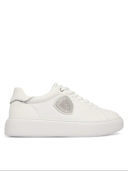 Blauer scarpe bianche donna logo sul lato