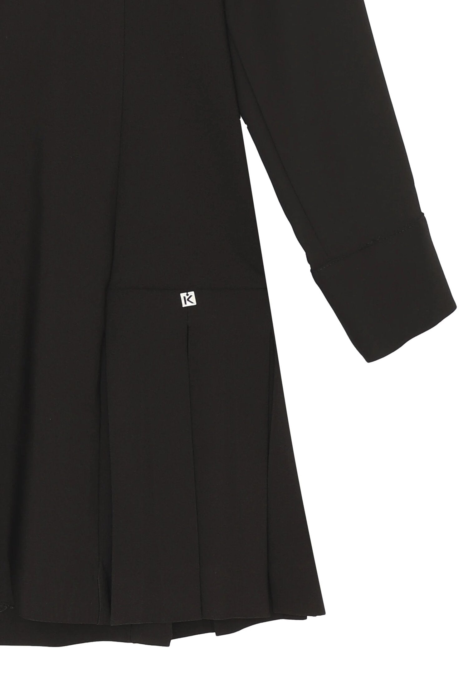 Kocca vestito bambina e ragazza nero elegante con pieghe