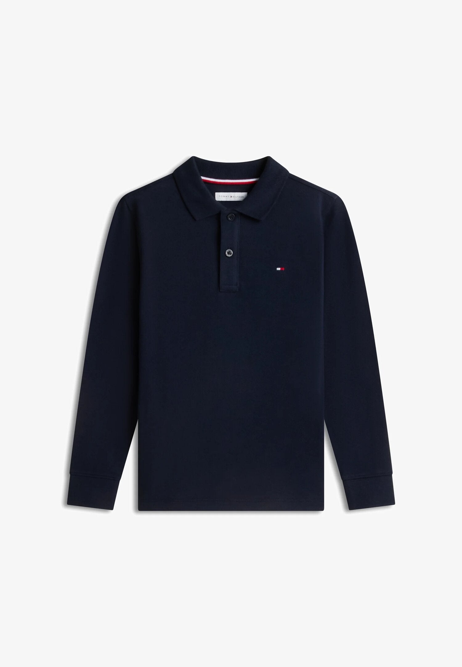 Tommy Hilfiger Polo Blu In Pique Logo Mini Bambino KB0KB09664C1G_