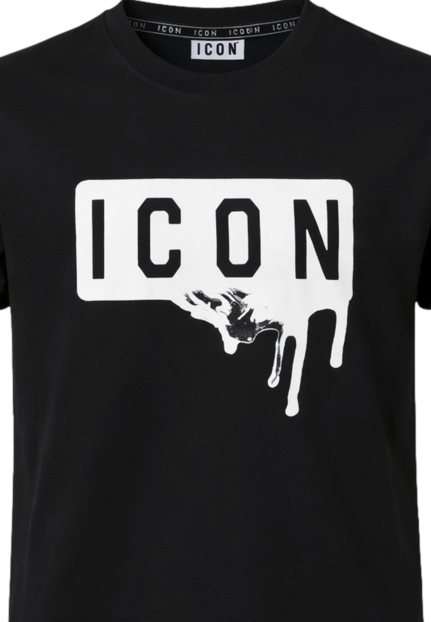 Icon Tshirt Nera Logo Goccia Bambino Maniche Corte IBKS001097_