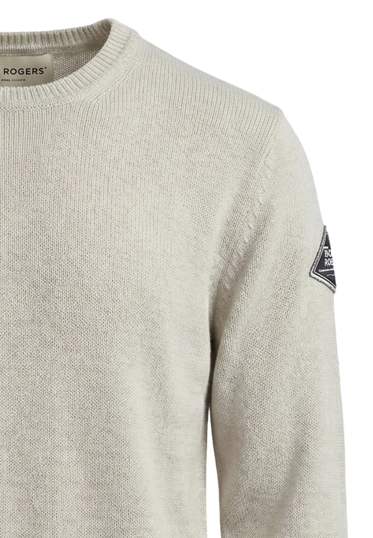 Roy Roger's Maglioncino Beige Con Logo Sul Braccio Bambino RG109_