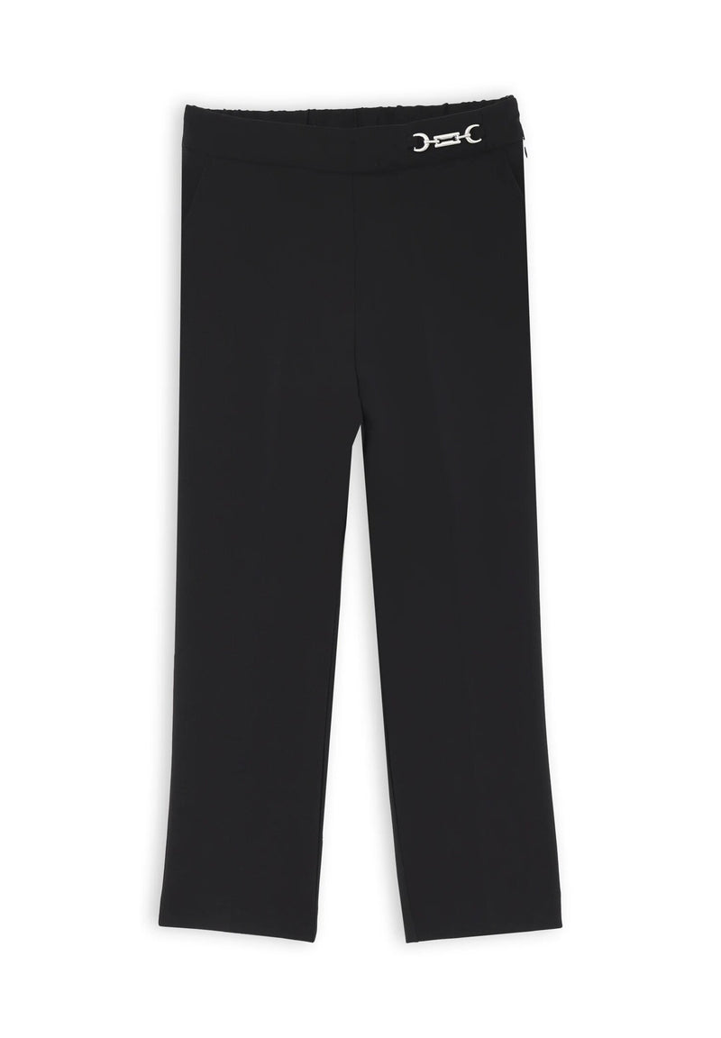 Completo Kocca nero bambina giacca zip e pantaloni eleganti - NERO | CammarataMode