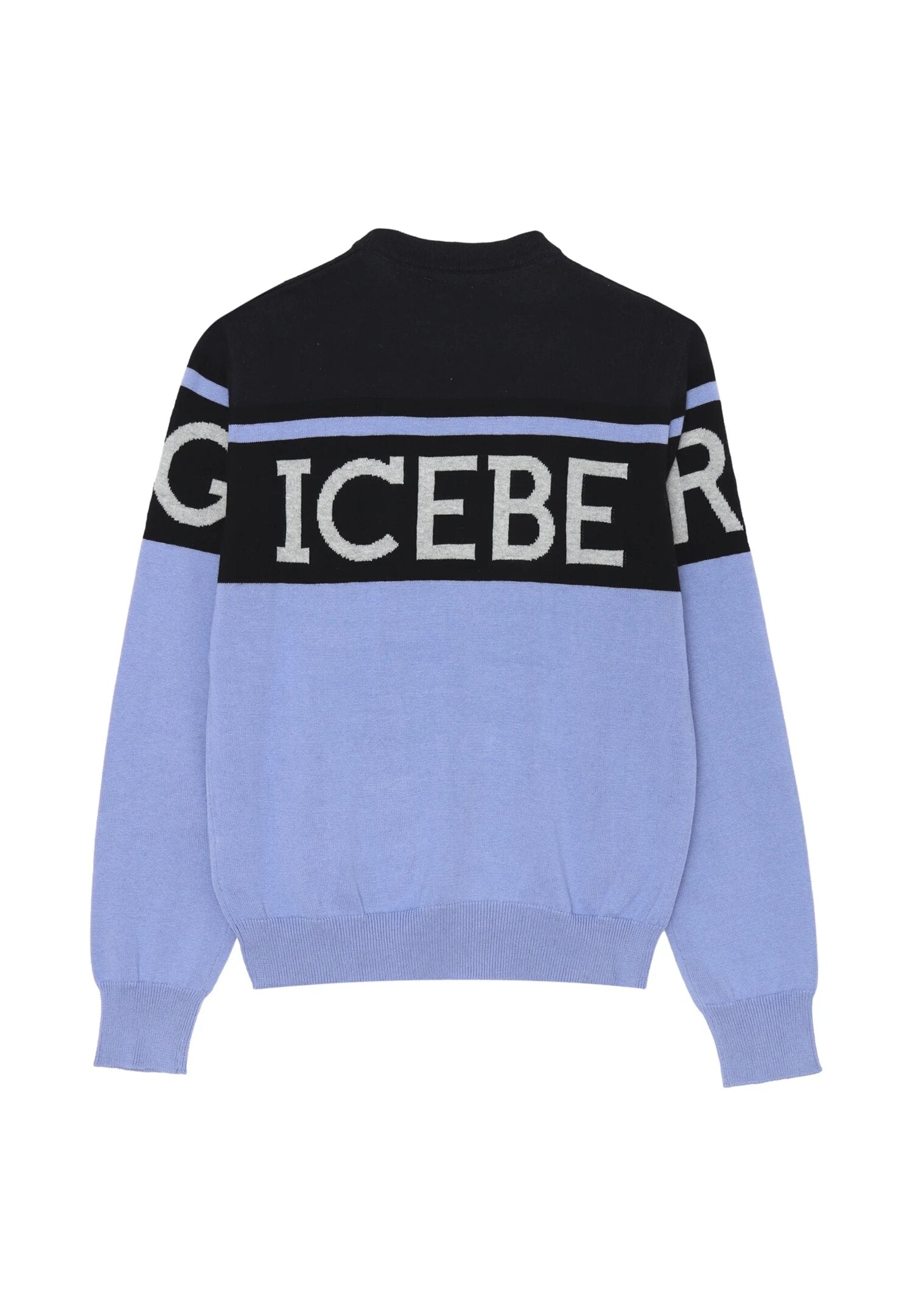 Iceberg Maglioncino Celeste Bambino In Cotone Girocollo Sportivo AI25