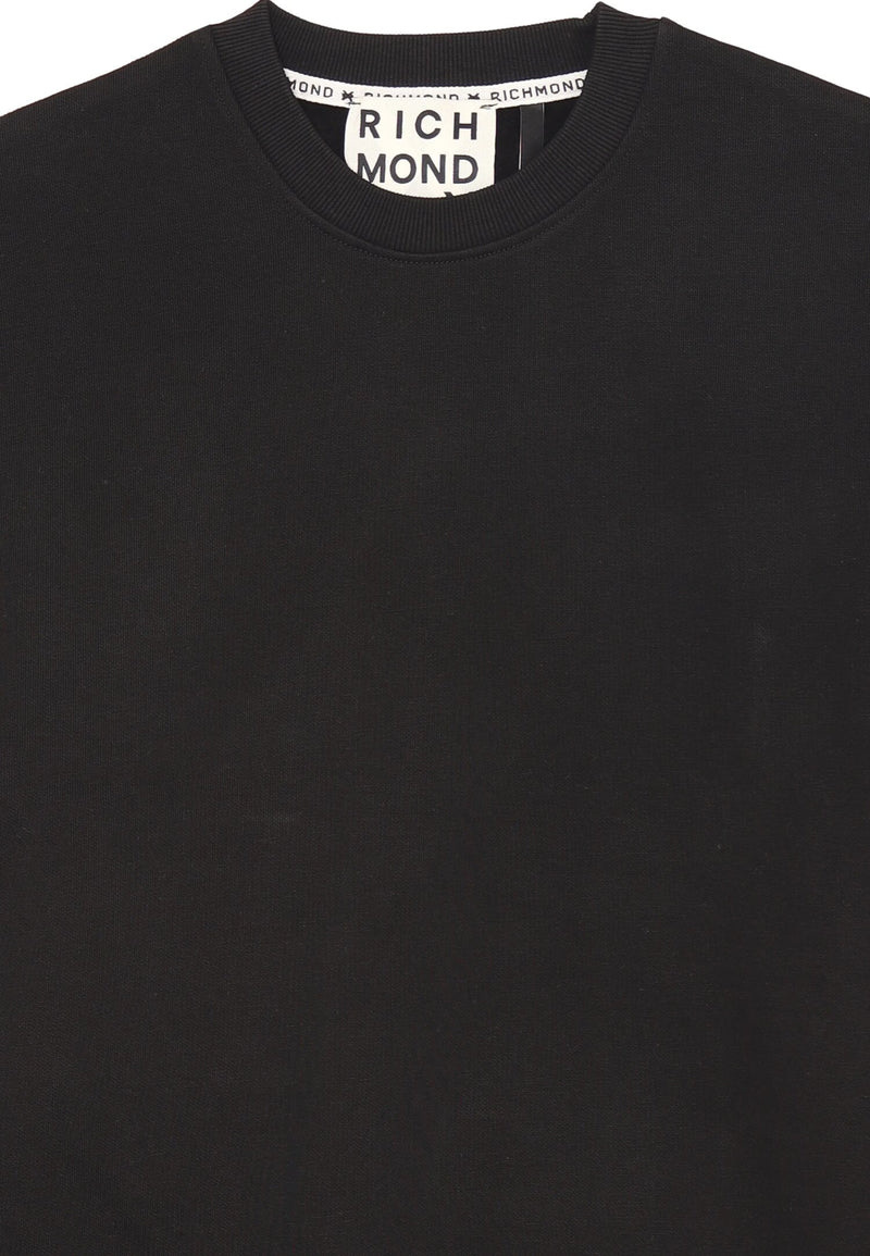 John Richmond Felpa Uomo Nemes Nera – Cotone 100% - NERO | CammarataMode