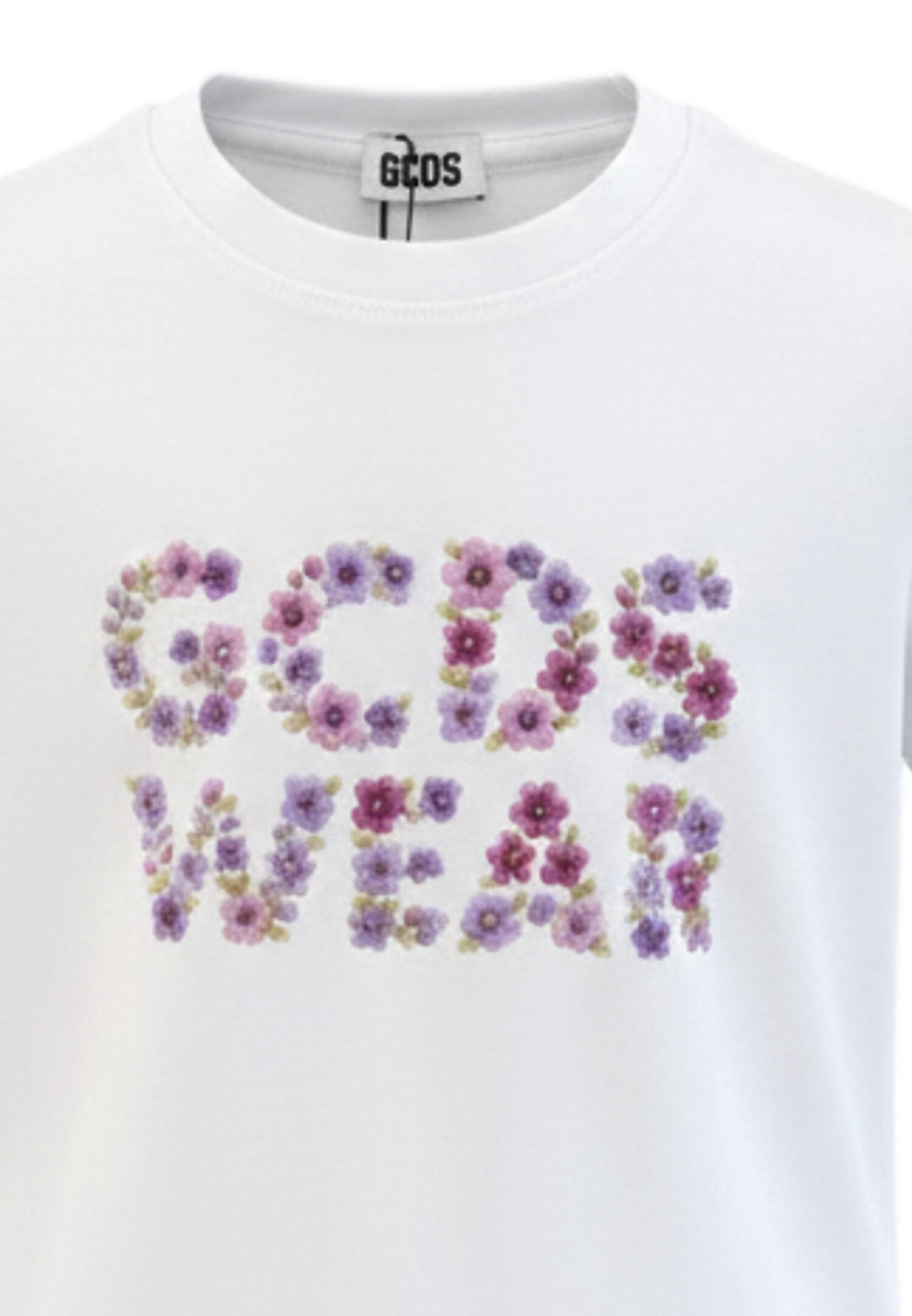 Gcds Tshirt Bianca Bambina Maniche Corte Quotidiano In Cotone 745855_