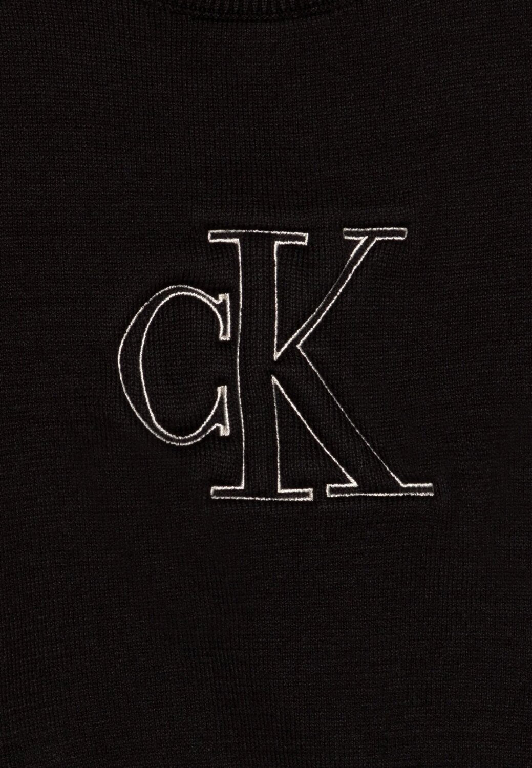 Calvin Klein Jeans Maglione Neonato Nero Cotone – Logo Monogram