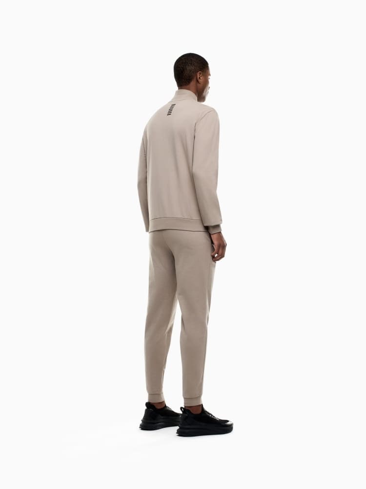 Emporio Armani tuta core identity in cotone beige