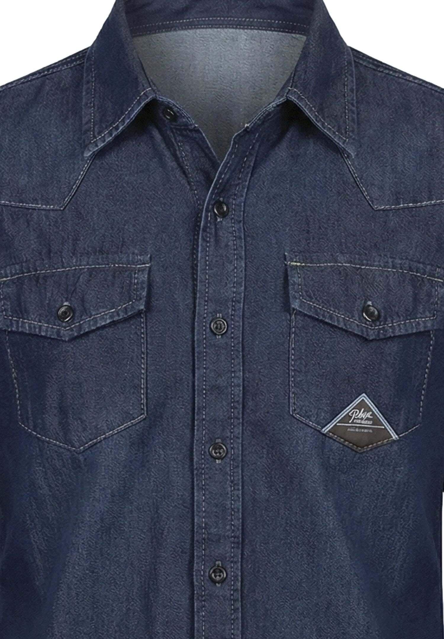 Roy Roger's Camicia Jeans Bambino Con Bottoni Passeggio In Denim RG113_