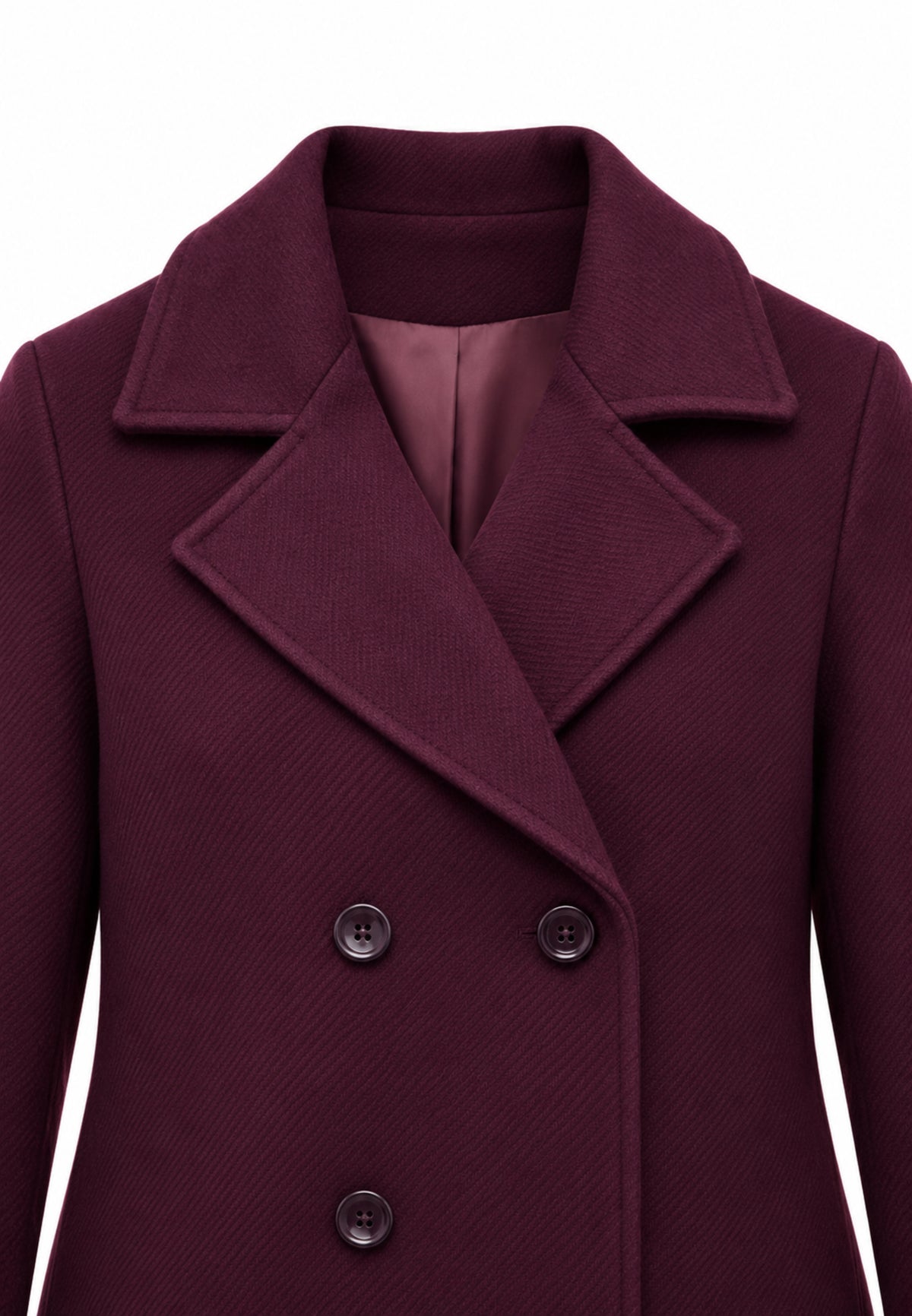 Kocca cappotto bordeaux con bottoni linea dritta Bambine e ragazze yolando.bordò_