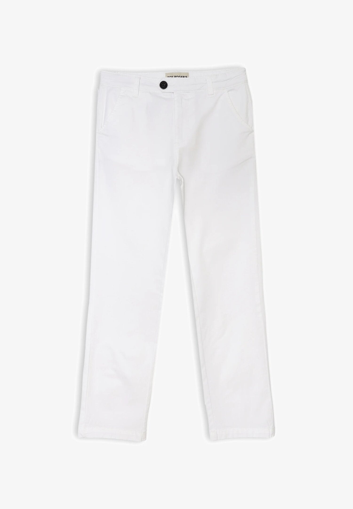 Roy Rogers - Pantaloni chino slim bambino bianchi - Primavera Estate 2025 | CammarataMode