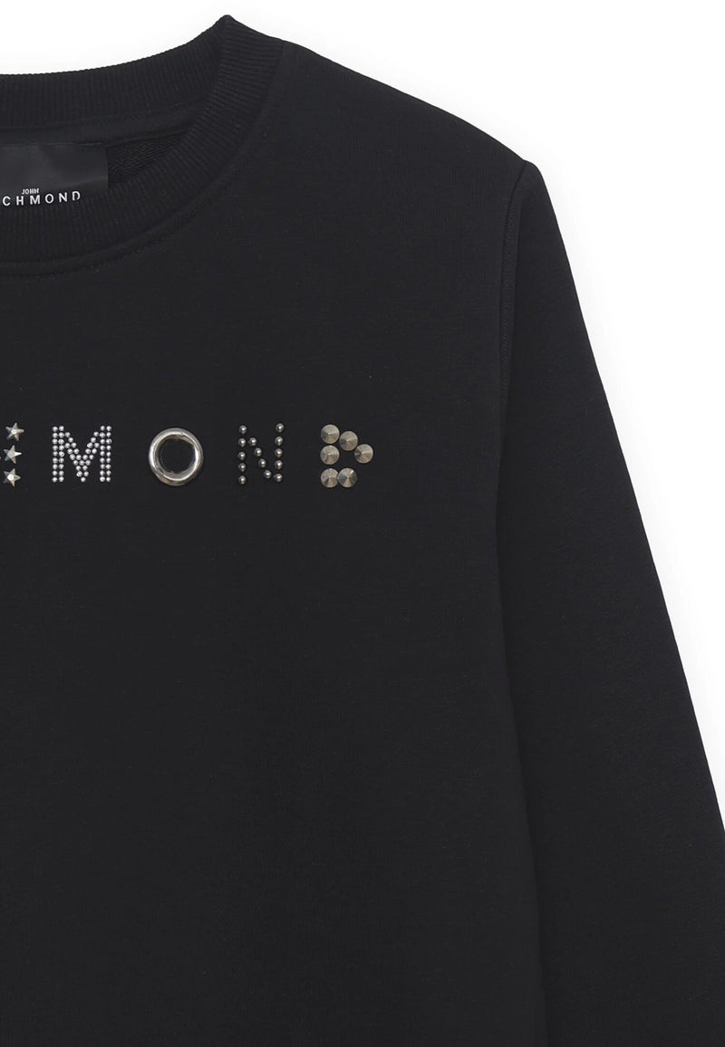 Felpa Bambina Richmond Maglieria - Felpe Bambina e Ragazza - NERO | CammarataMode
