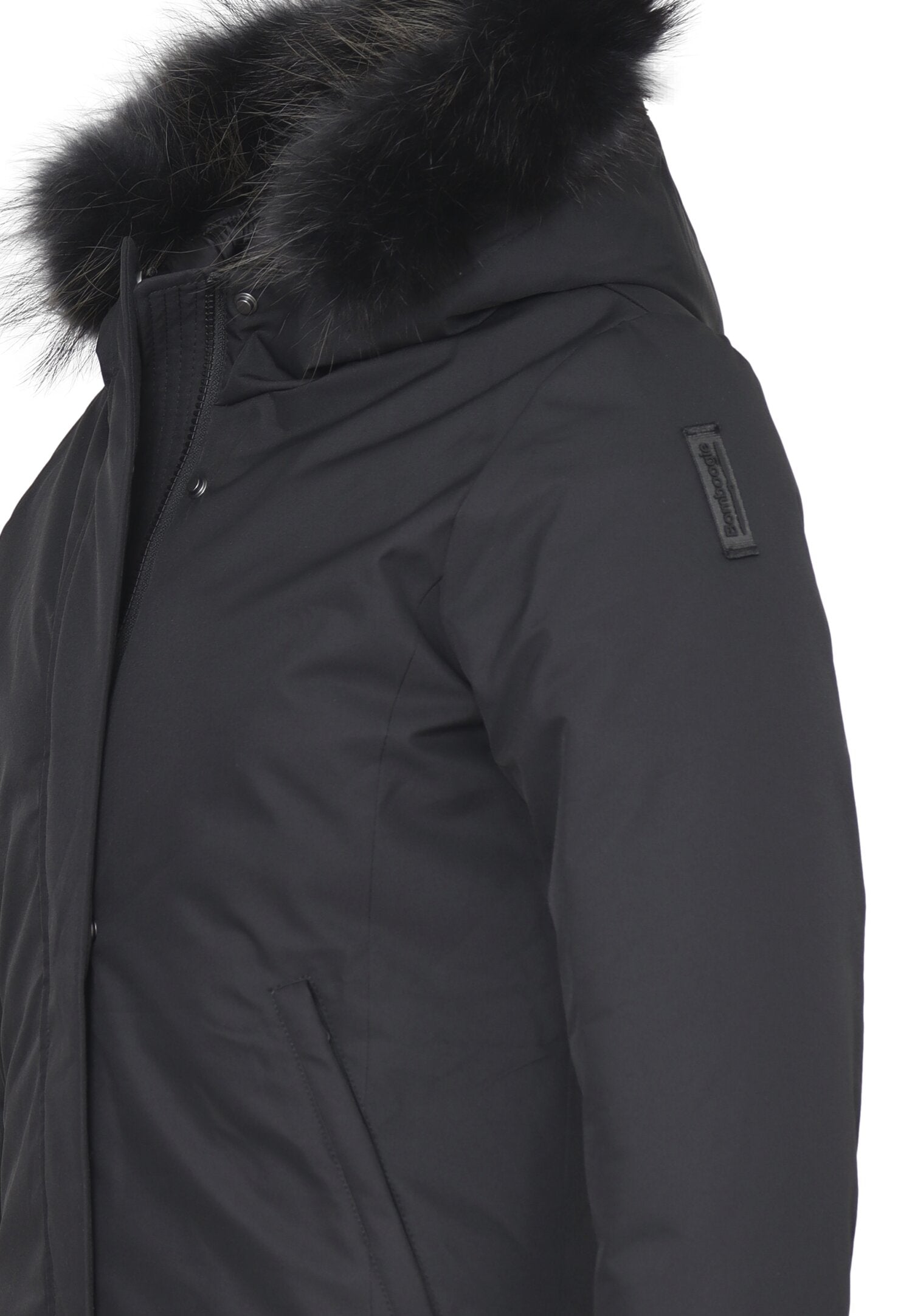 Bomboogie Giubotto Bambina In Tessuto Con Pelliccia Uso Elegante AI