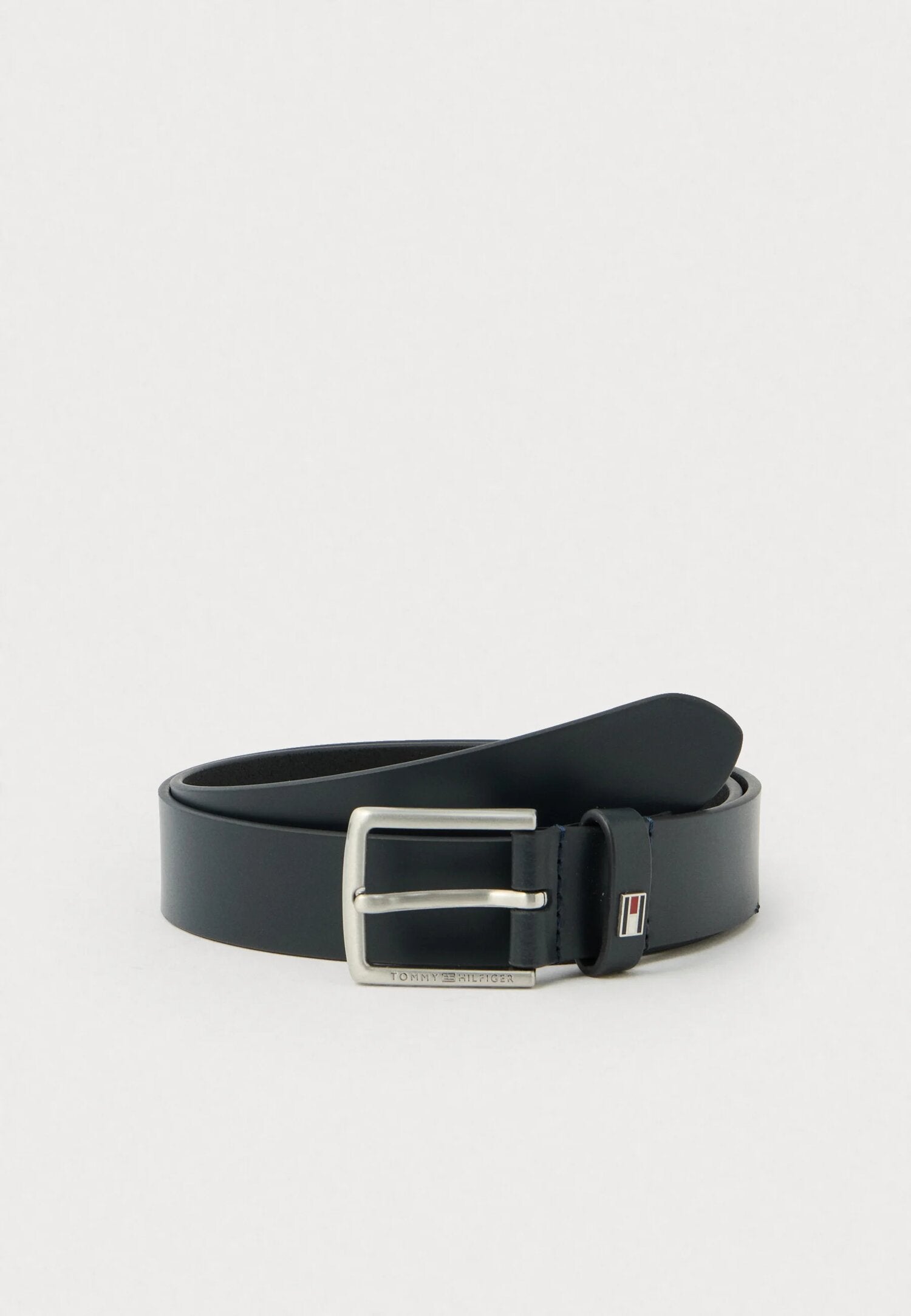 Tommy Hilfiger Cintura Nera Bambino Vita Regolabile Quotidiano In Cuoio KA0KA