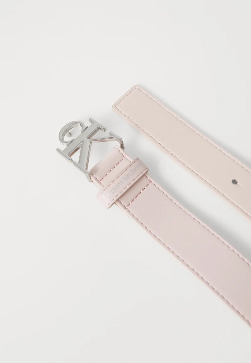 Calvin Klein cintura bambina ragazza rosa con fibbia logo CK junior