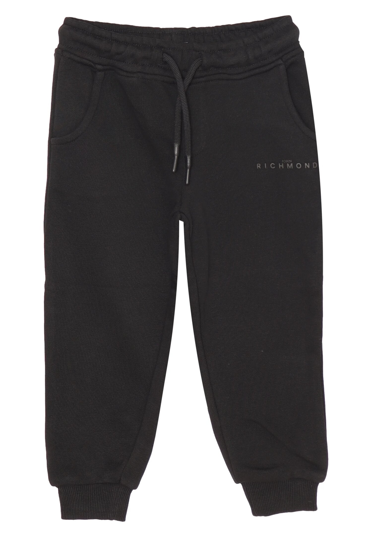 John Richmond Tuta Nero Neonata Glitter In Cotone Girocollo Sportivo AI25