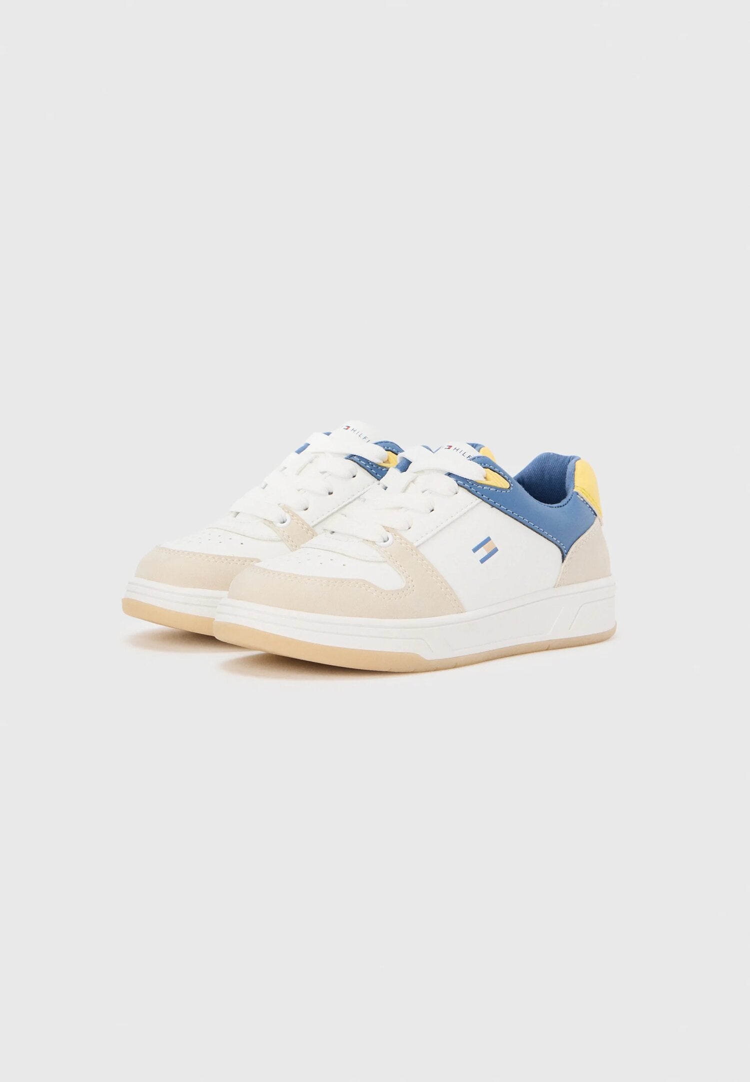 Tommy Hilfiger Scarpe Bianche Bambino Chiusura Lacci Quotidiano In Ecopelle 2