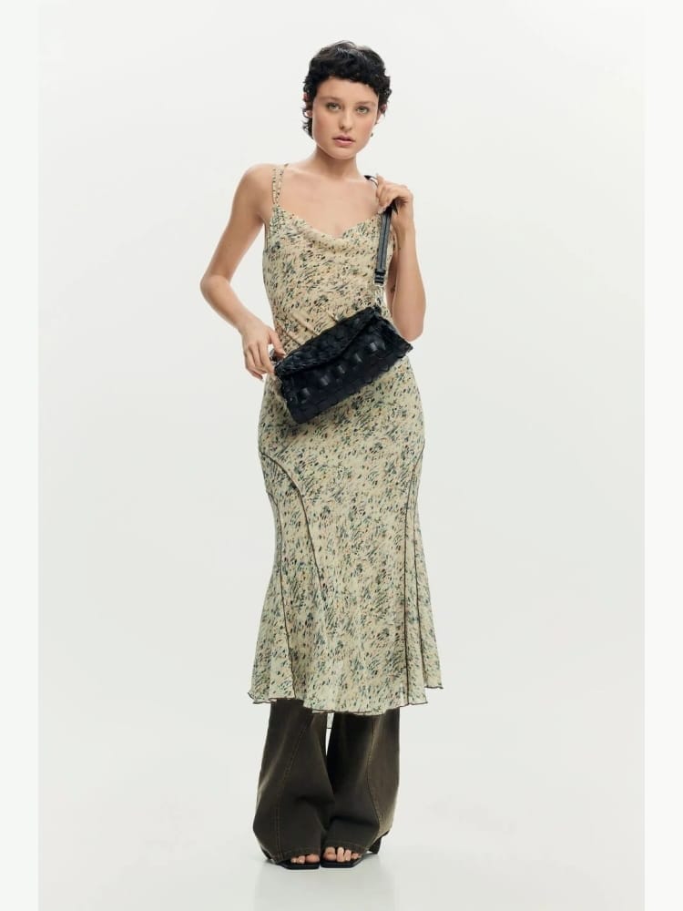 Desigual borsa a mano con tracolla argon in ecopelle nera intrecciata