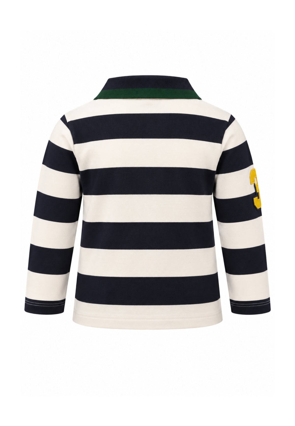 LA MARTINA polo PANNA E BLU A RIGHE A MANICHE LUNGHE Bambini e ragazzi MAB0078.PANNA_