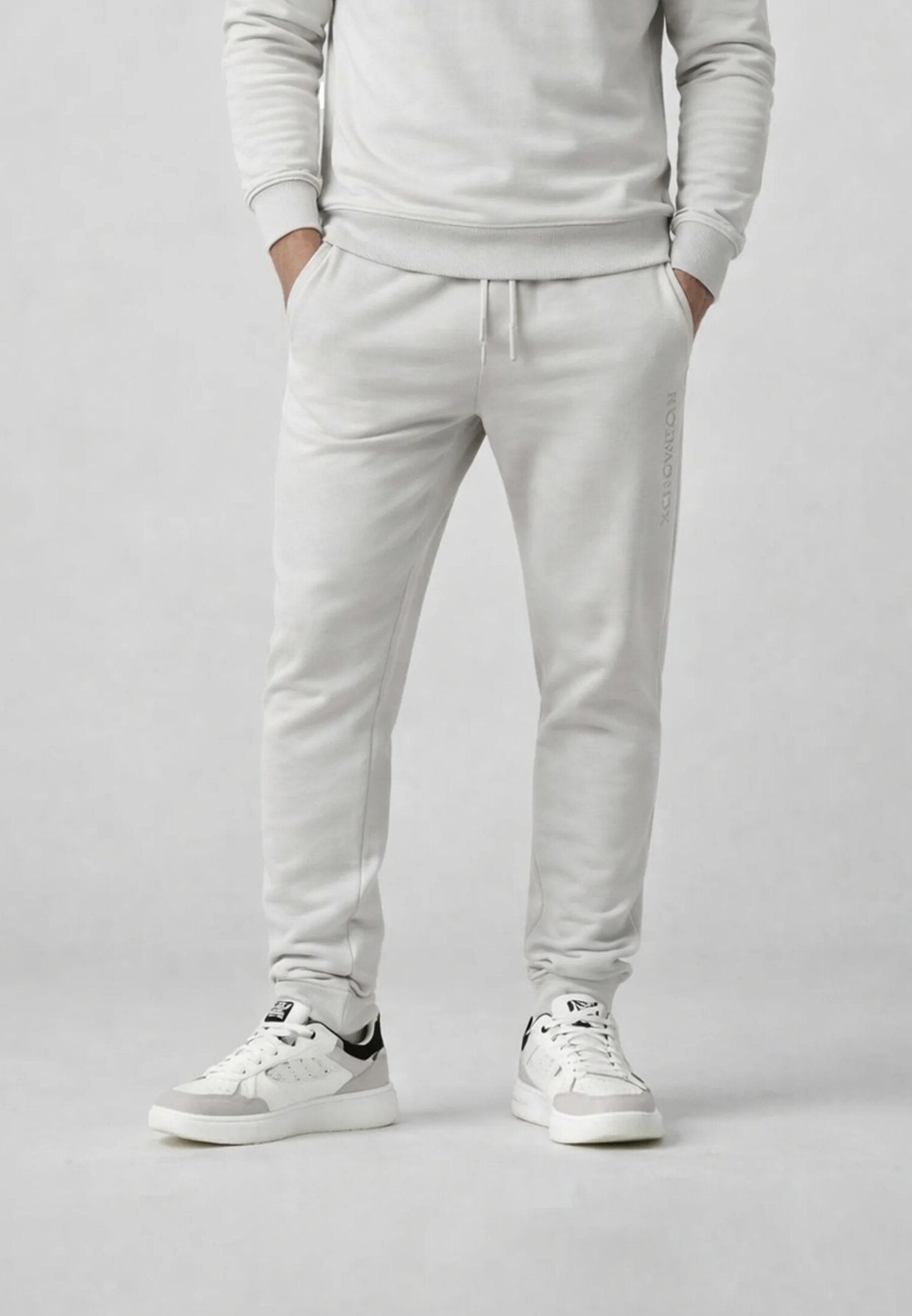 John Richmond Pantalone Di Tuta In Felpa Grigio Uomo UMP26008PA_