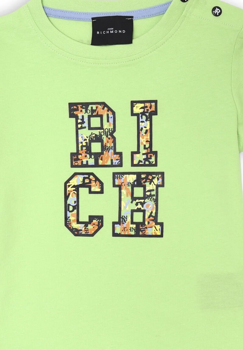 T Shirt Neonato John Richmond Verde Chiaro Primavera Estate 25 - VLIME | CammarataMode