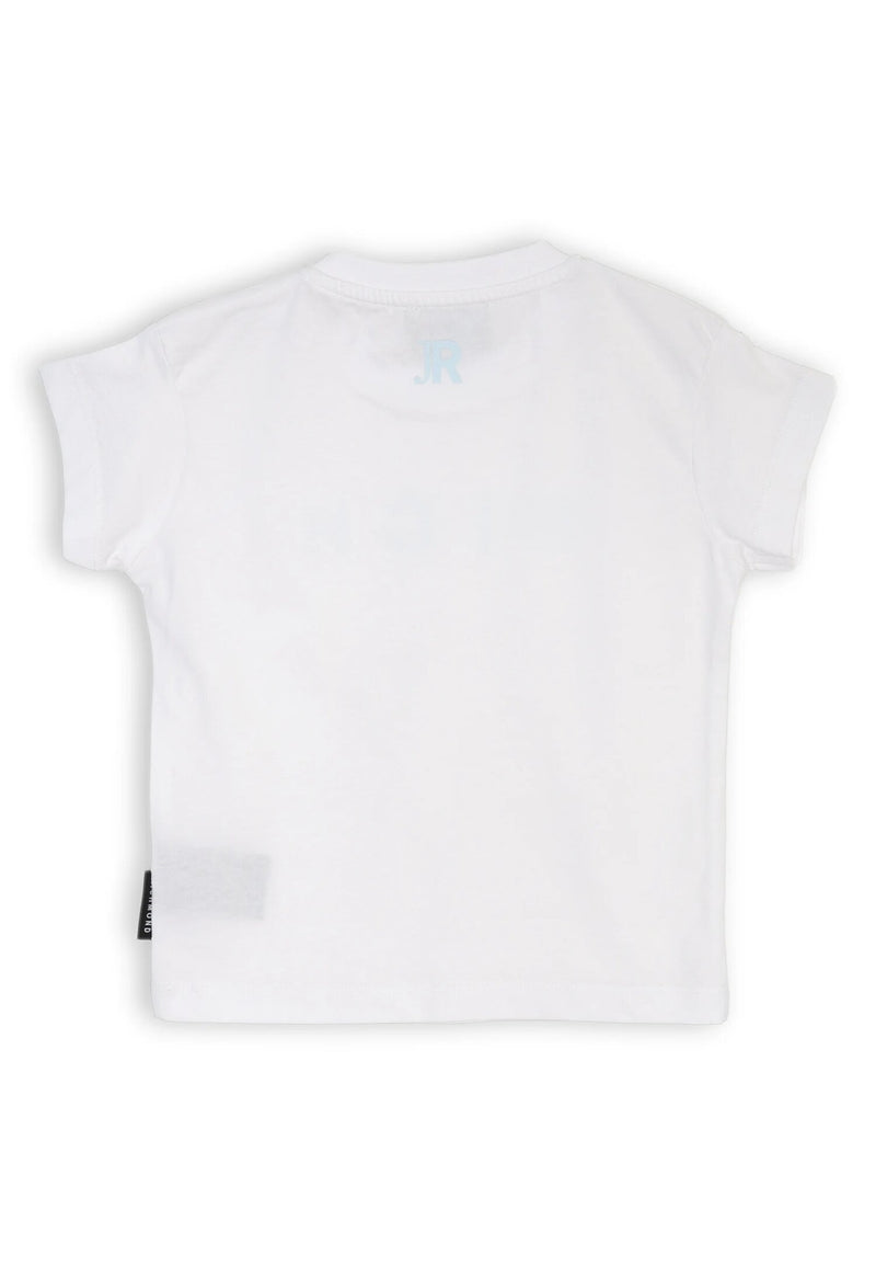 John Richmond White and Blue Cotton Baby Set - SKY BLUE | CammarataMode
