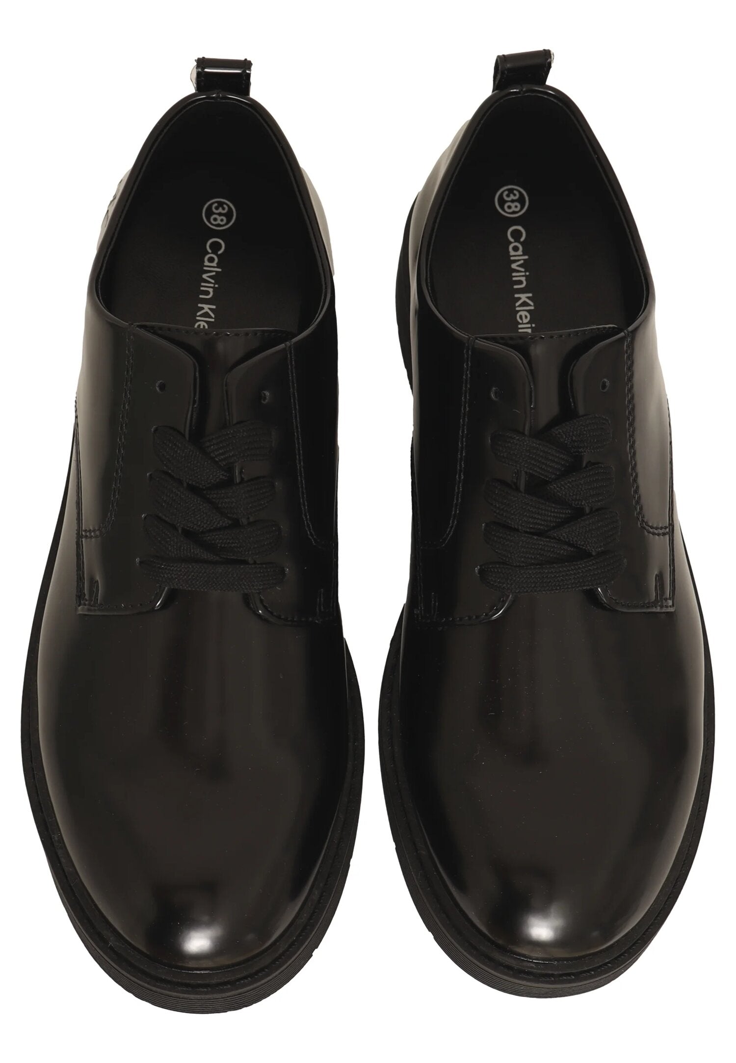 Calvin Klein inglesine bambina nere eleganti stringate scuola | CammarataMode