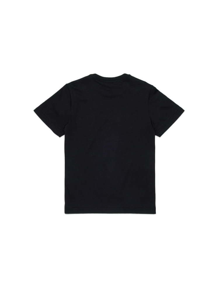 Dsquared t-shirt kids/junior in cotone nero con logo Bambino