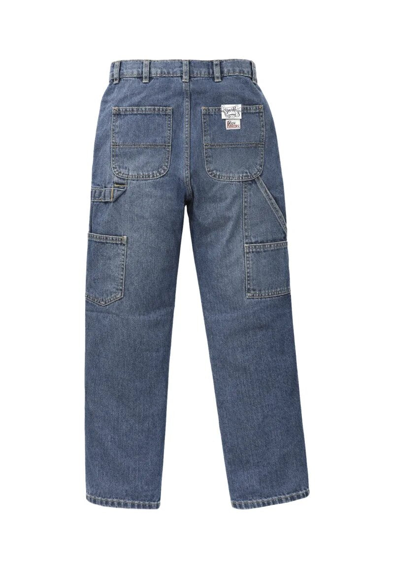 Roy Roger's Jeans Cargo Blu Denim Con Logo Roy Bambino RG148_