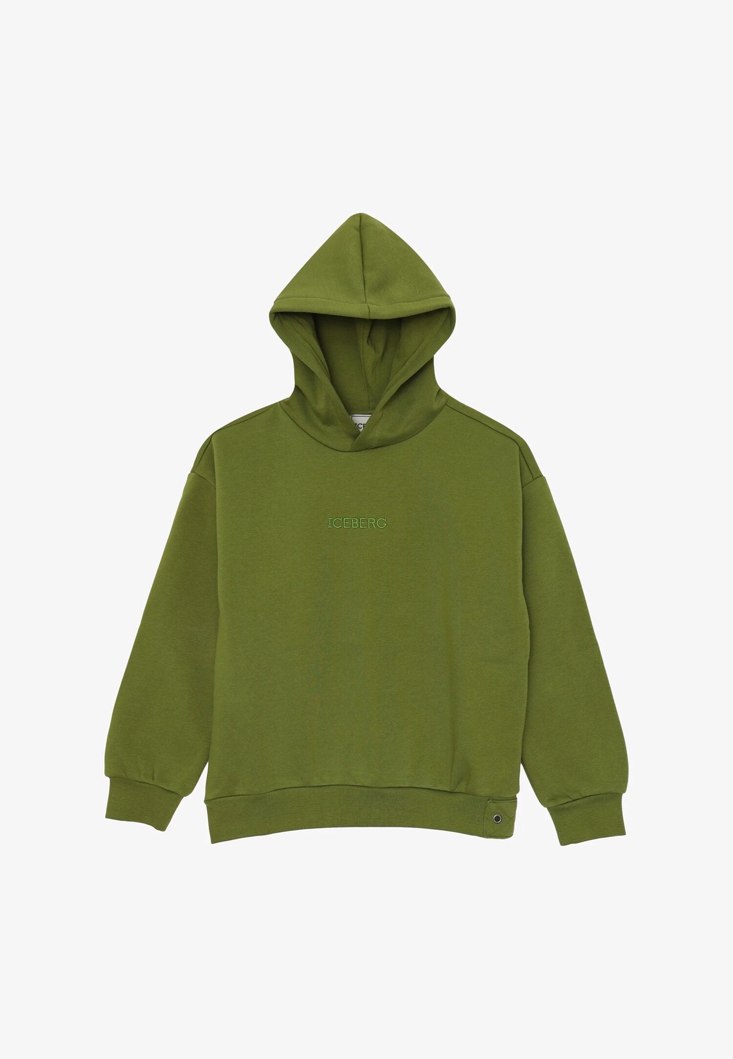 Iceberg Felpa Verde Bambino In Cotone Con Cappuccio | Stile Sportivo AI25 | CammarataMode