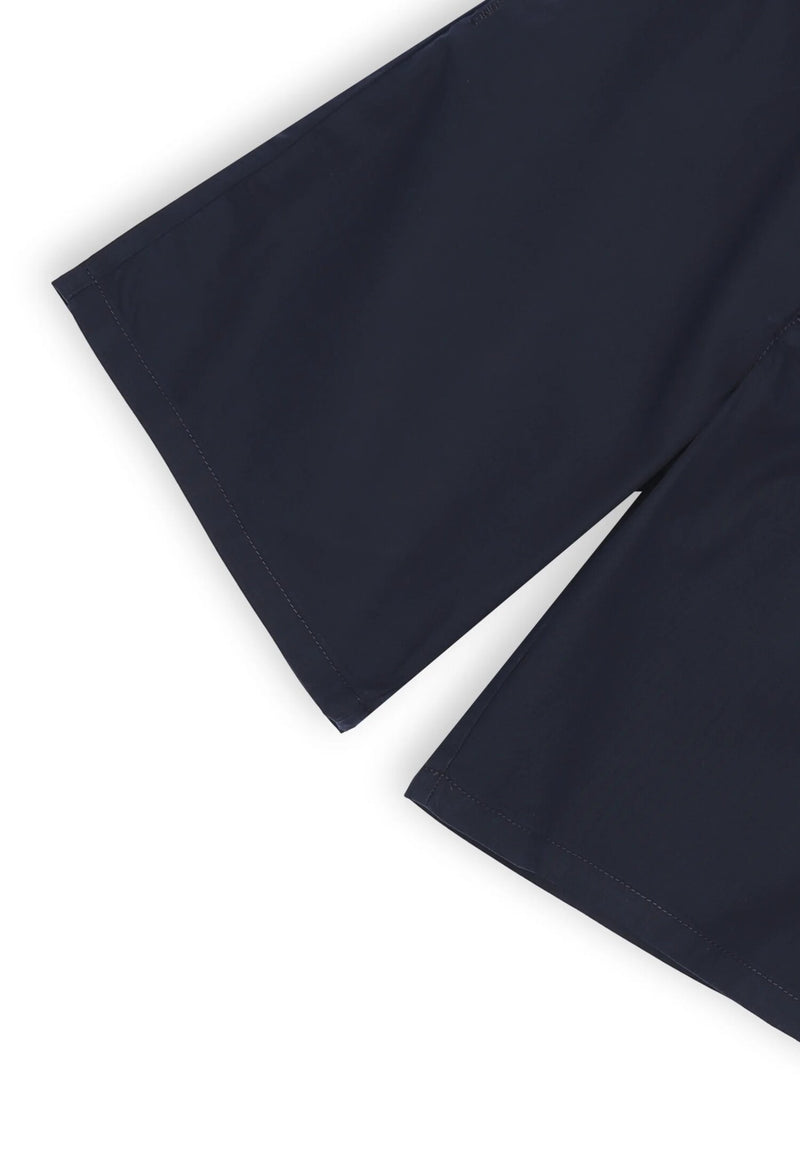 Sun68 blue knee-length cotton bermuda shorts for kids with elasticated waistband - BLUE | CammarataMode