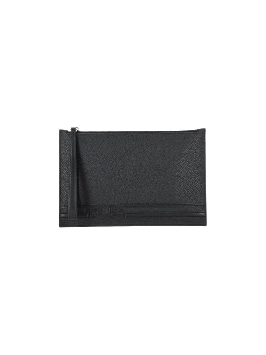 Gcds pochette nera donna mini logo | Misure: 28 x 18 cm