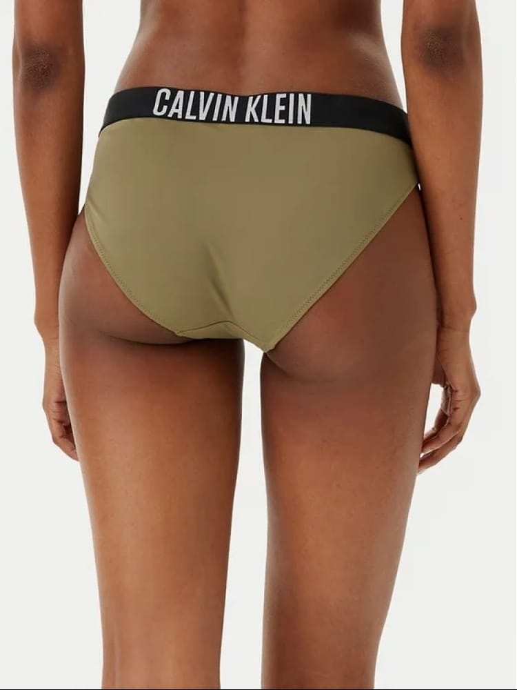 Calvin Klein slip mare donna verde oliva maxi logo