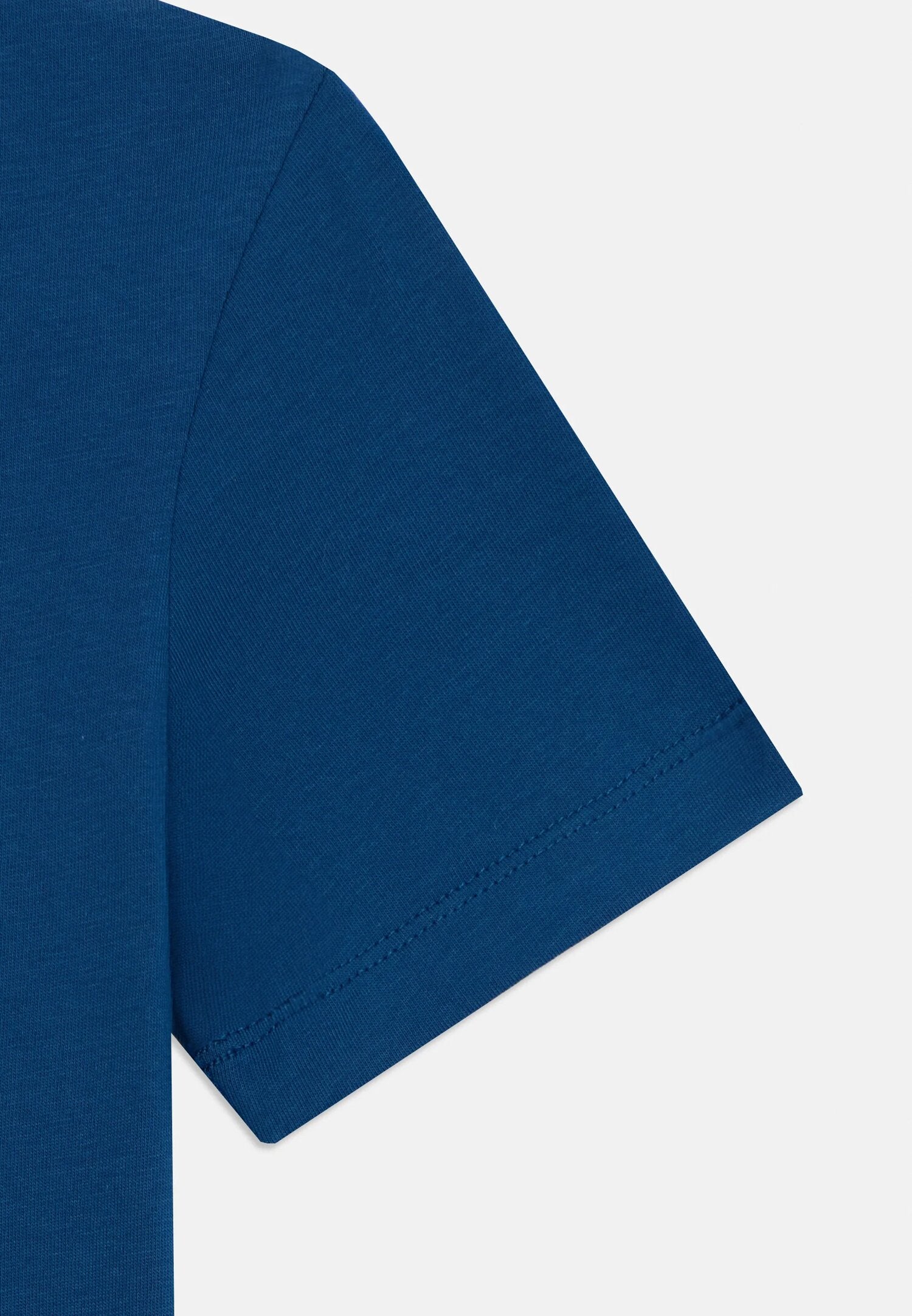 Calvin Klein T-Shirt blu Bambino In Cotone Girocollo Sportivo AI25