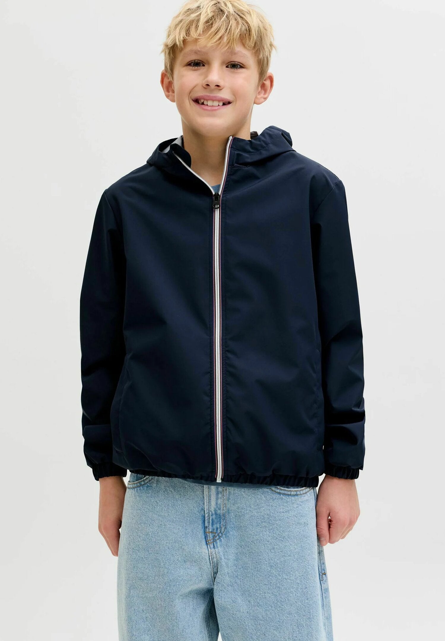 Jack & Jones Giubbotto a Vento Blu Primaverile Bambino 12289241_