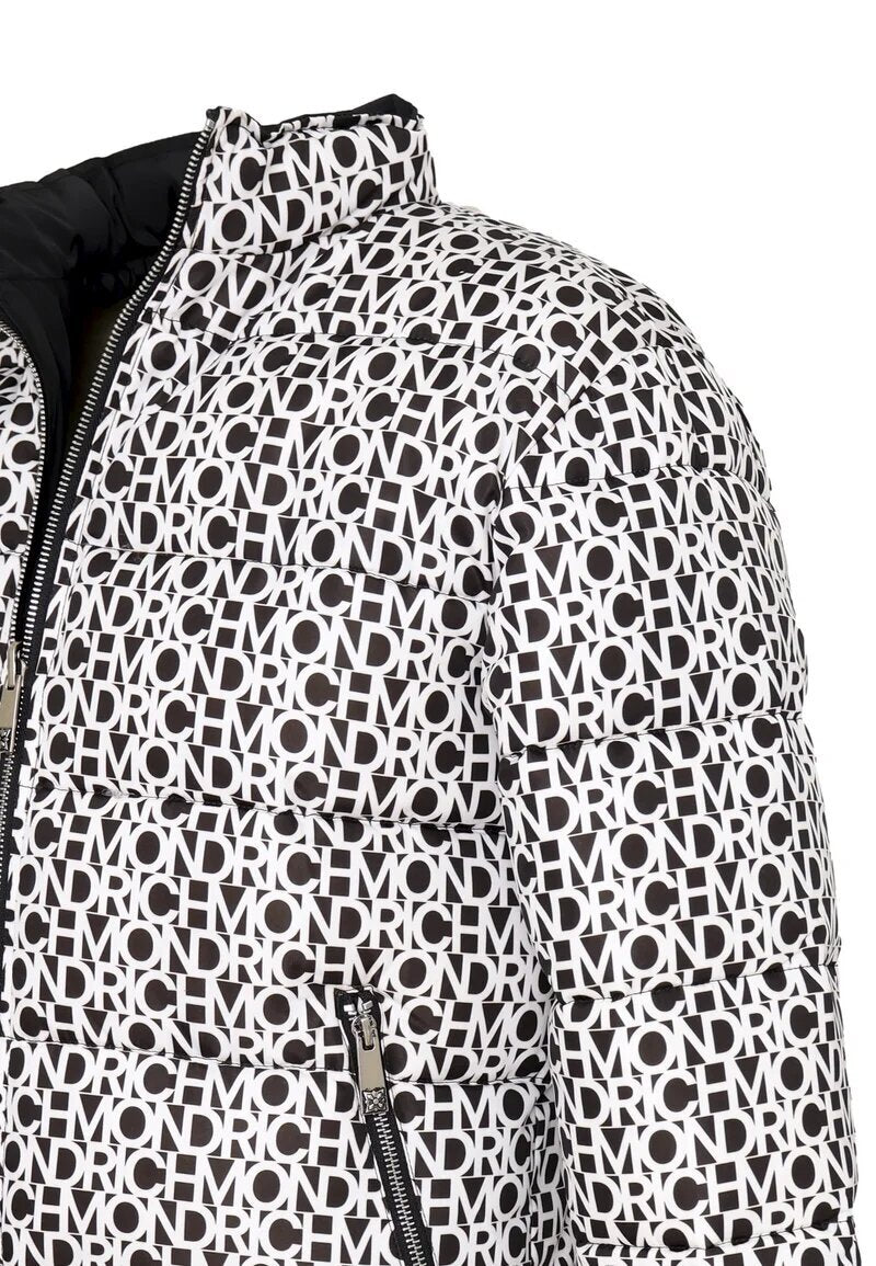 John Richmond giacca invernale da bambino black stampa 2-16 anni