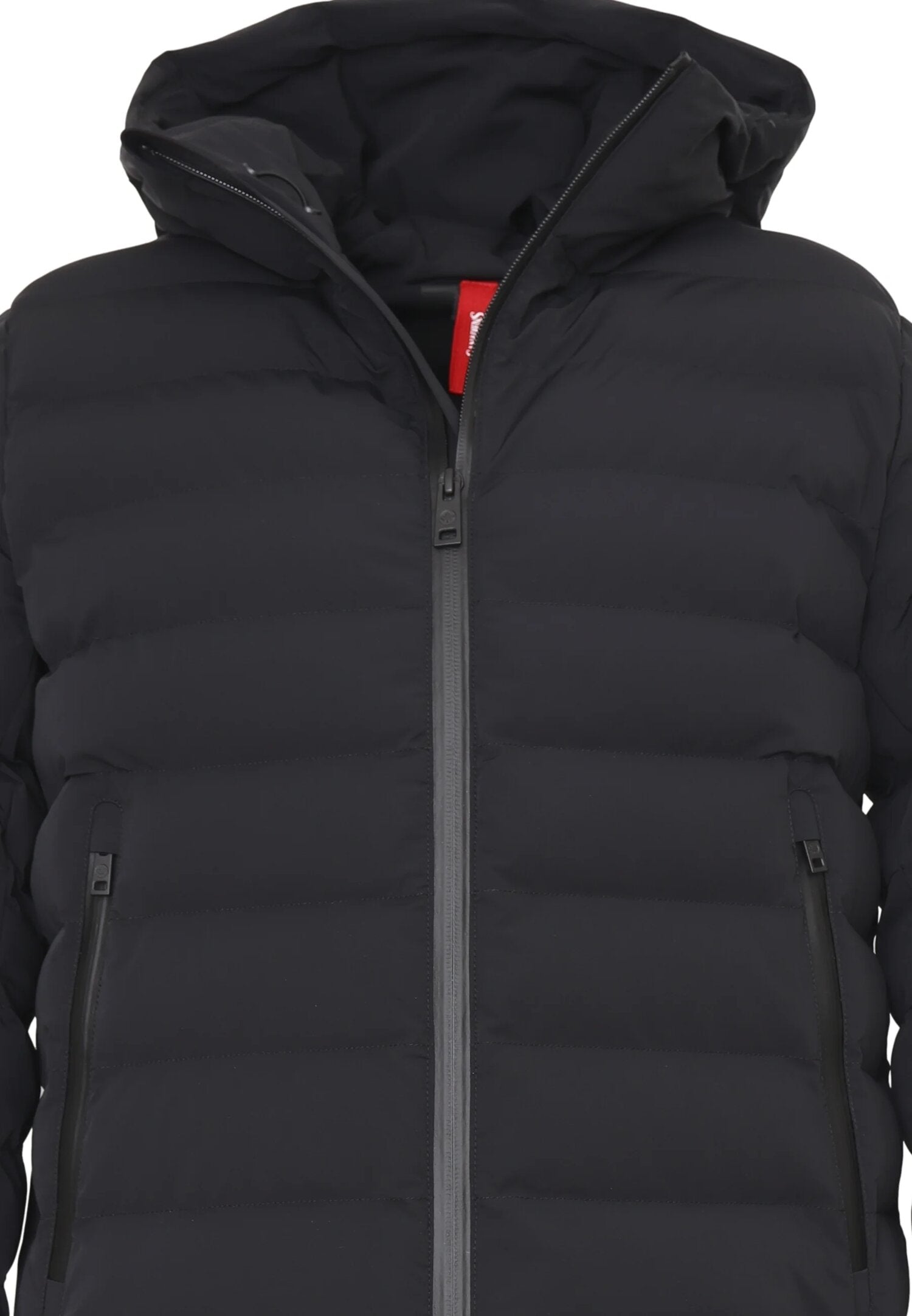 Canadiens Giubbotto Nero Uomo In Poliestere Con Cappuccio Quotidiano AI25