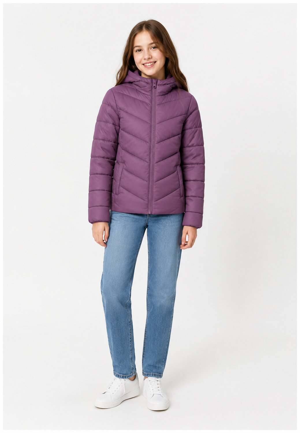 ONLY KIDS only kids giubbotto ciclamino con cappuccio bambina 15351633_ 15351633_
