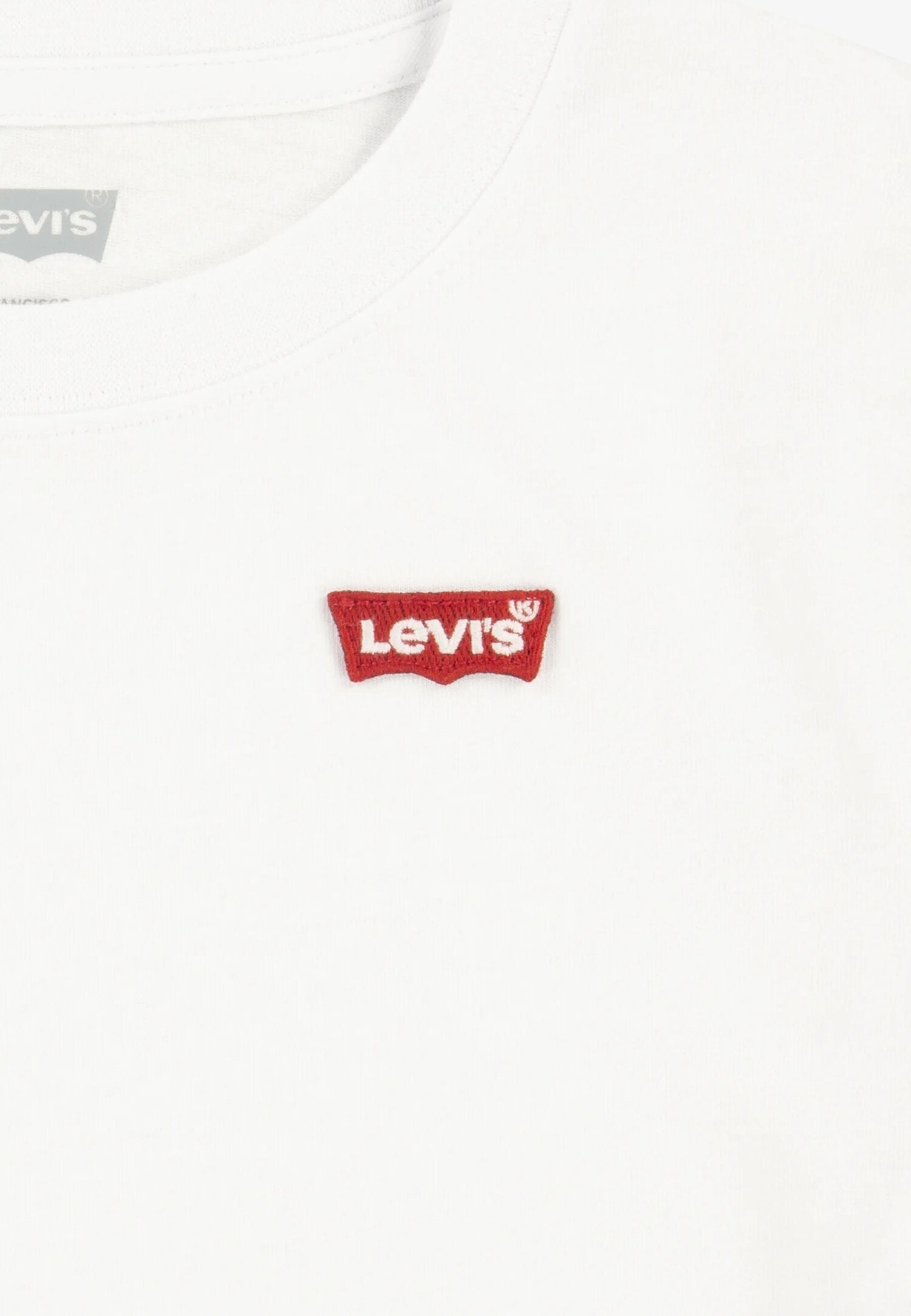 Levi's Tshirt Bianca Logo Ricamato Piccolo Bambino 8EA100-001_