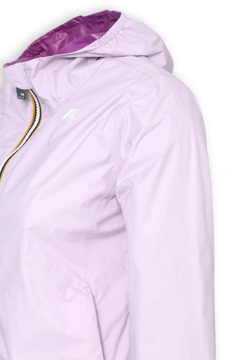 K-Way girls' lilac and purple waterproof double-face jacket - LILAC | CammarataMode