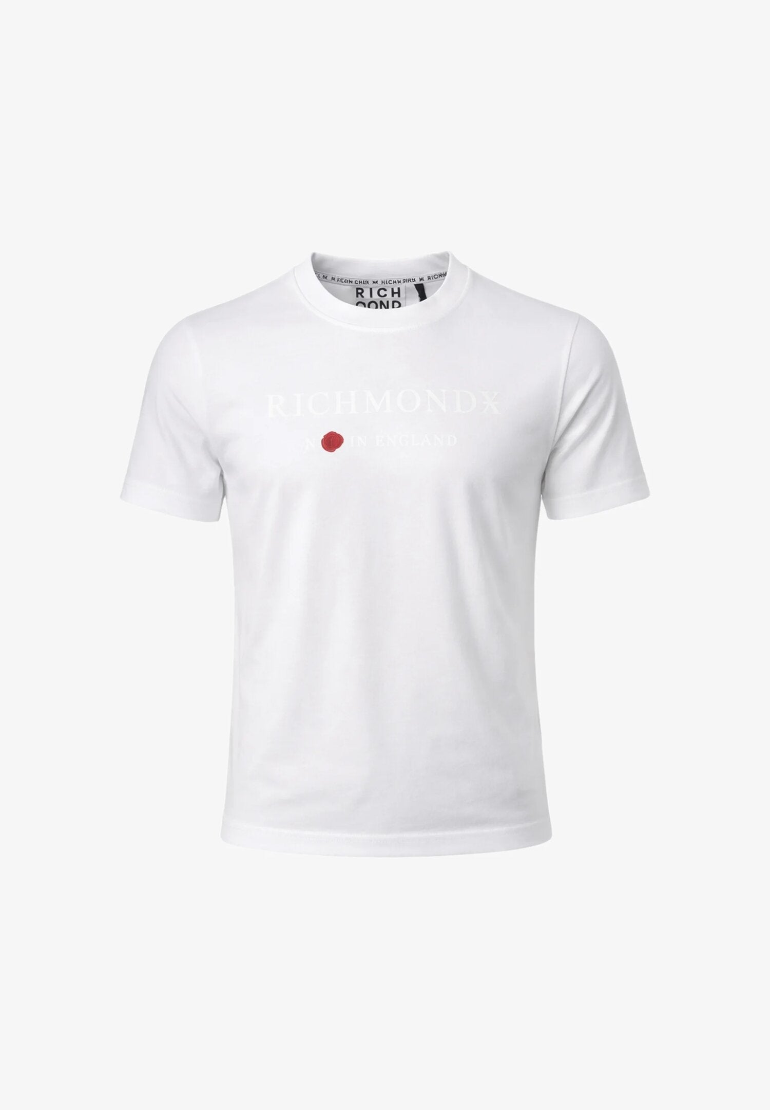 John Richmond Tshirt Bianca Con Scritta Centrale Uomo UMP26020TS_